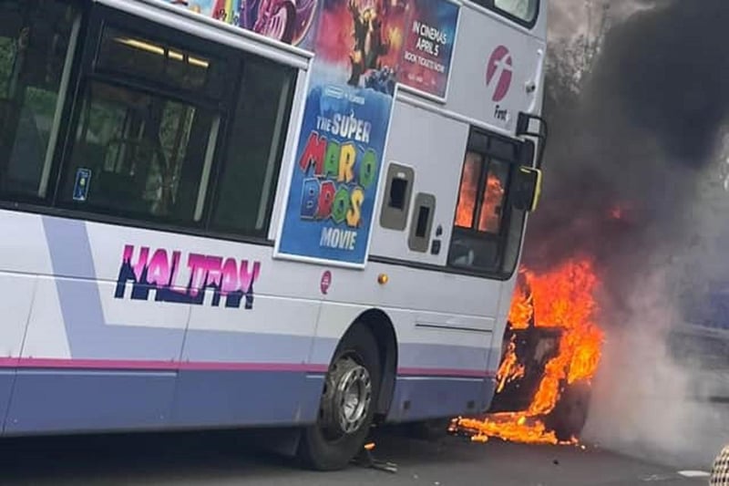 Back in April, people were shocked as a car on fire crashed into a bus in West Vale.