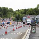 A629 road works, Huddersfiled Road / Salterhebble Hill