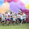 Overgate Hospice charity Colour Run, Savile Park, Halifax