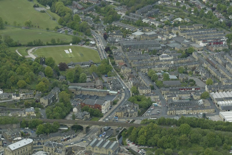 Aerial views of Todmorden.
