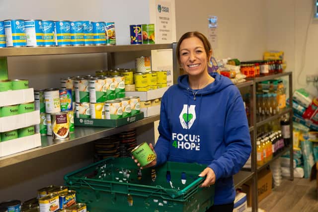 Louise Reed at Focus 4 Hope foodbank, Brighouse