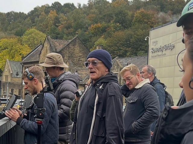Danny Boyle in Sowerby Bridge today