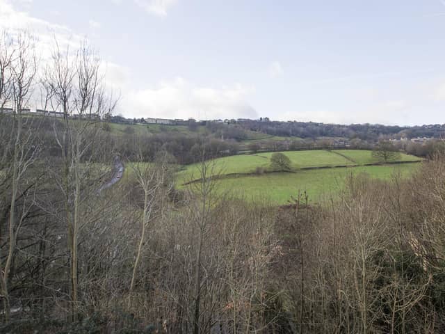 Land for sale above Hebble Brook, off ovenden Wood Road and Wood Lane.