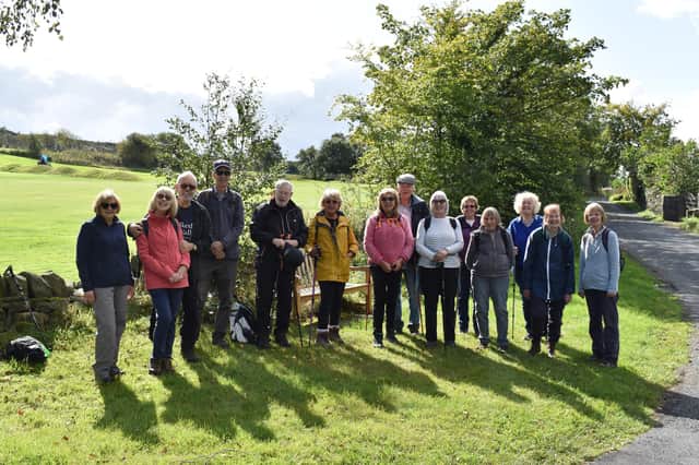 Thirteen members took part in the Brighouse Third Age September walk around Norland. Picture: Mike Halliwell