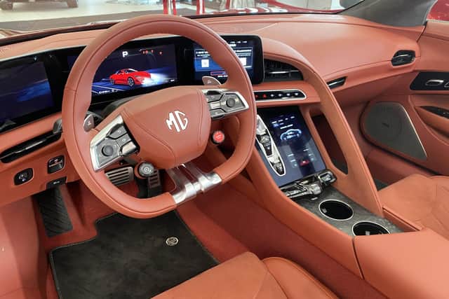 One of the highlights of the car is in sumptious interior