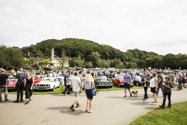 Apart from during the pandemic a car rally has been held in August in the Hebden Bridge park every year since 1982, with the Rotary Club of Hebden Bridge running it since 2006.
