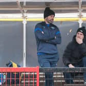 Halifax Panthers' head coach Liam Finn, left, is expecting "the very best version" of his former club Dewsbury Rams in their Championship season opener on Sunday. Photo by Simon Hall.