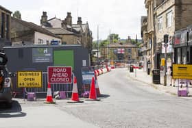 Work has been underway in Brighouse town centre.