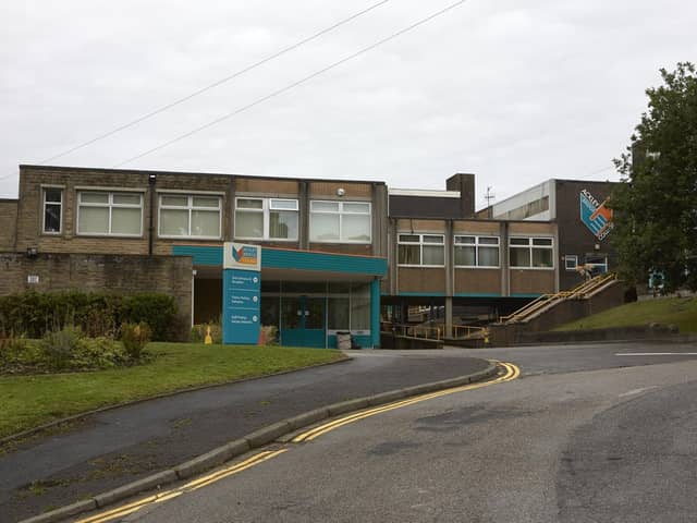 A look outside St Catherine's High School after it was transformed into Ackley Bridge College for the Channel 4 series Ackley Bridge