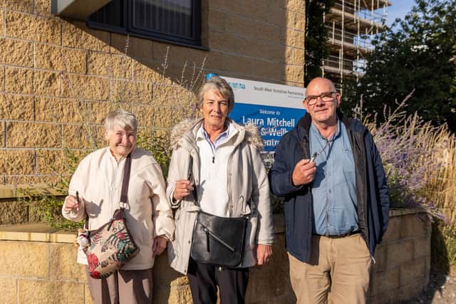 Lorna Morris, Sue Jackson and Clifford Byram-Leech, who have all swapped smoking for vaping with the support of Yorkshire Cancer Research and Yorkshire Smokefree Calderdale.