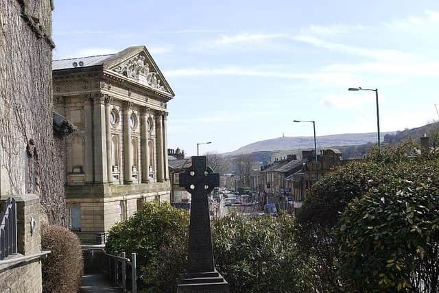 Todmorden town centre, with the historic Town Hall. Picture: Todmorden Town Board