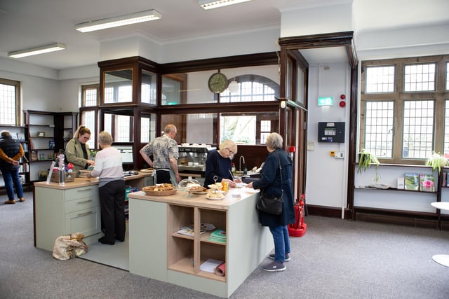 The library in Skircoat Green is now open again