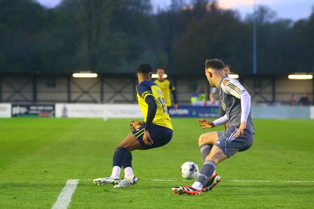 Solihull's Tyrese Shade turns on the ball