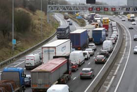 Severe delays increasing on the M62 Eastbound and Westbound.