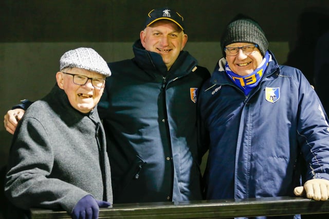 Who can you spot amongst these Stags fans at Harrogate?