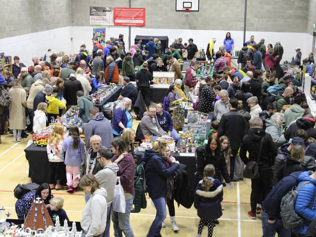 With nearly 40 displays - designed and built by AFOLs (Adult Fans Of LEGO) - the range of themes were crowd pleasers for over 1,200 visitors to the Mytholmroyd Community Centre event.