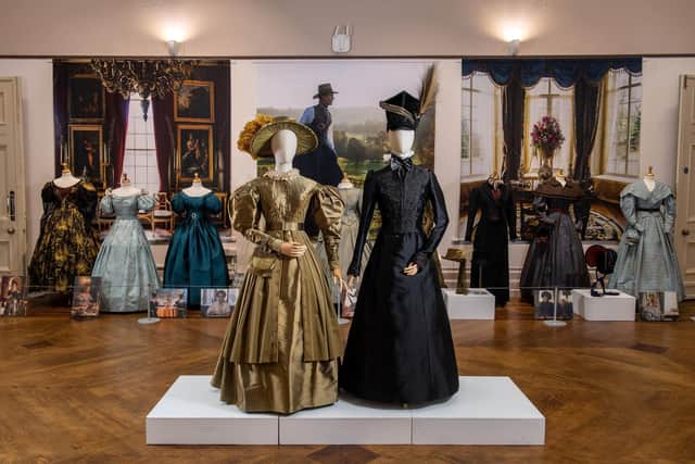 Exhibition of costumes from BBC's Gentleman Jack series at Bankfield Museum, Halifax back in 2022