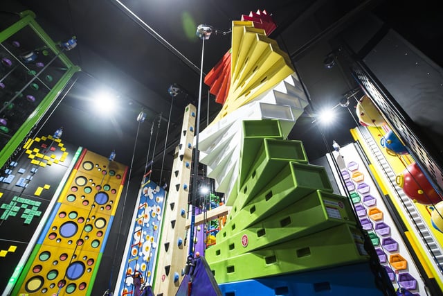 The venue will feature 18 individual climbing challenges in total.