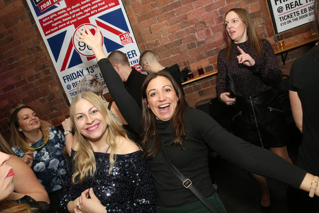 These girls look overjoyed to be at the 90s reunion in Real Time Live, Chesterfield, in December 2019.
