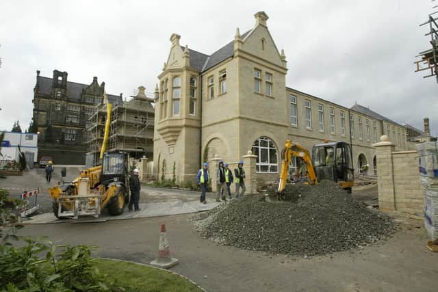 Flashback: Builders work on the conversion of the old Royal Halifax Infirmary into apartments and homes in 2003. Picture: Charles Round