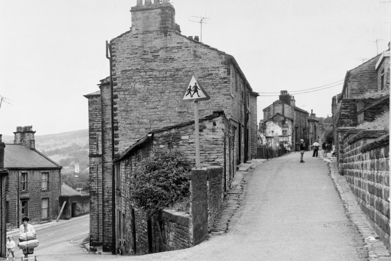 Spring Street in Ripponden in August of 1971.