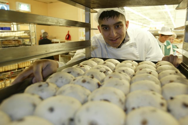 A Calderdale College student works in the bakery at ASDA Halifax