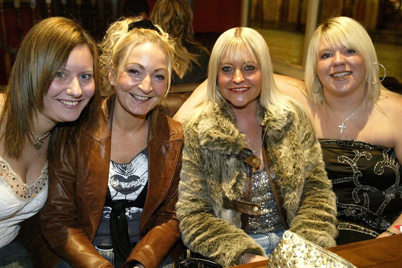 Karen, Sam, Lyndsay and Kerry on a night out back in 2005.