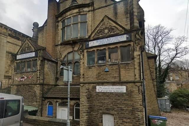 The building at Sugden Hall, Bridge End, Brighouse.