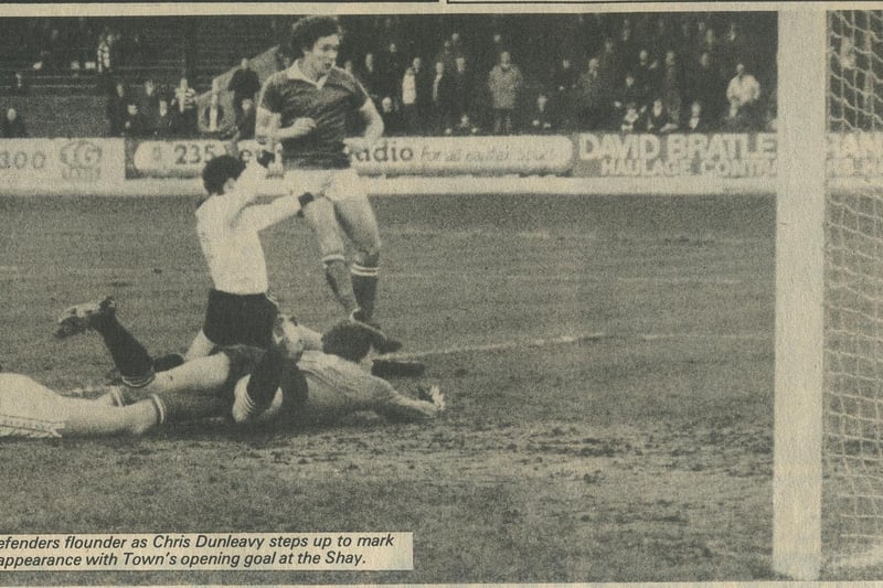 Chris Dunleavy scores, Town v Port Vale, December 20, 1980