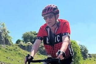 Mick White, 66, is cycling from Yorkshire to London