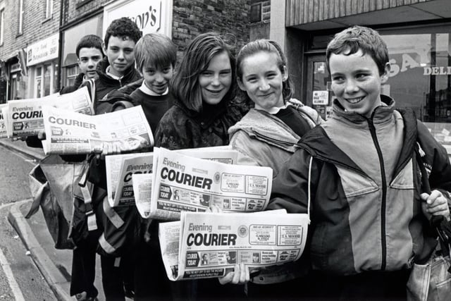 Paper boys and girls in 1992.