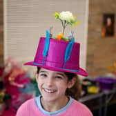 Kids doing Anne Lister-themed crafts at Halifax Central Library. Pictured is Lyla Sholi