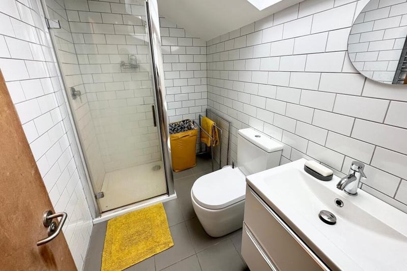 One of two bathrooms in the property.