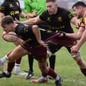 Harry Fell drives forward. Pic: John Baker