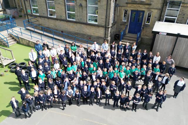 Staff and pupils at Bowling Green Academy