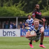 Lachlan Walmsley scores the try that sends Halifax Panthers to Wembley