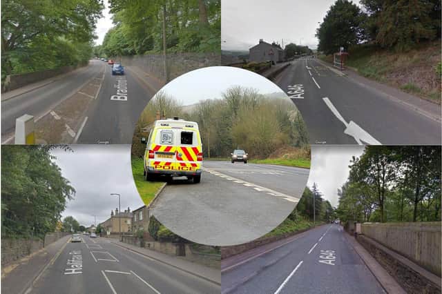 Mobile speed camera locations in Calderdale.