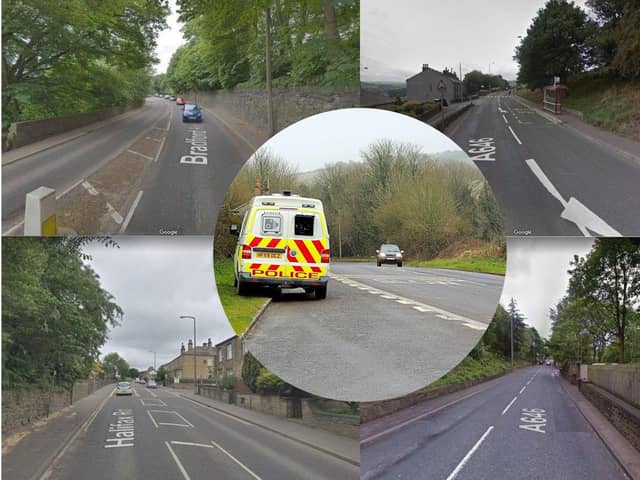 Calderdale mobile speed camera locations.