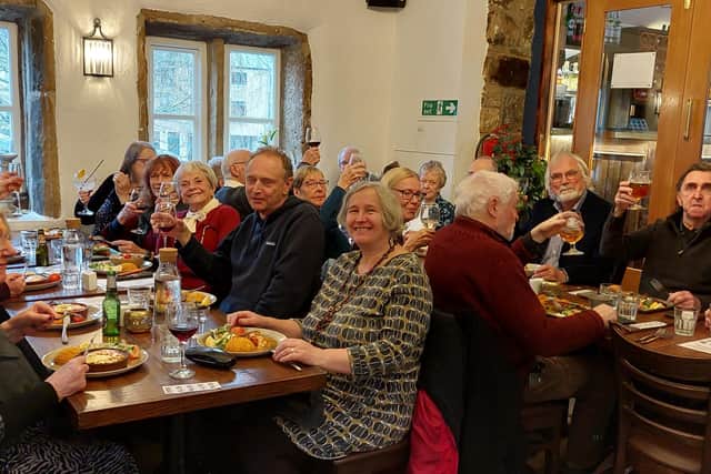 Twenty-one members of the Hebden Bridge Twinning Society met for the New Year Lunch at the Aya Sophia.