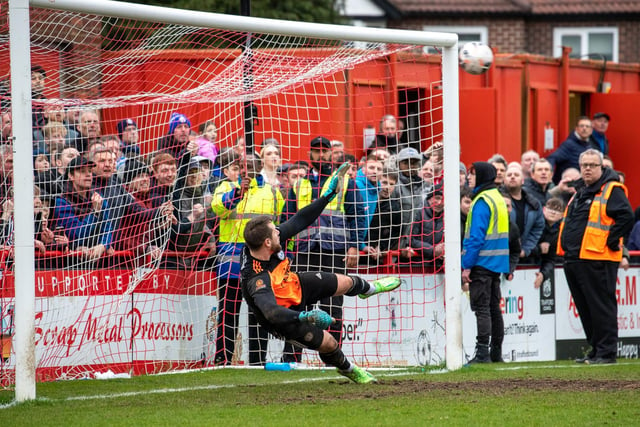 Sam Johnson was Town's hero in the penalty shoot-out