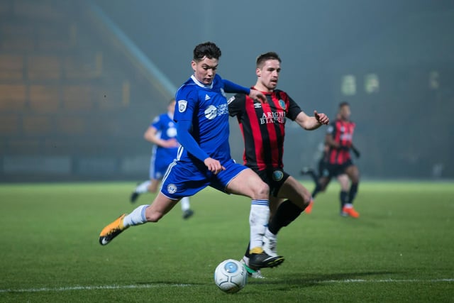 Actions from Halifax Town v Macclesfield, FA Trophy, January 2018