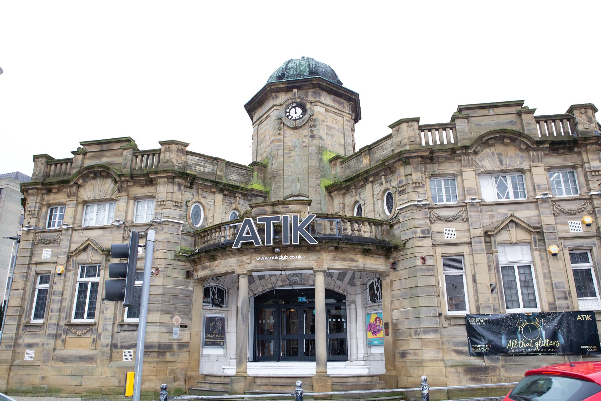 The former Atik Nightclub, now New Beginnings in Halifax town centre used to be a cinema. It is thought to be haunted by the ghost of a projectionist who burned to death during a horror film showing 70 years ago.