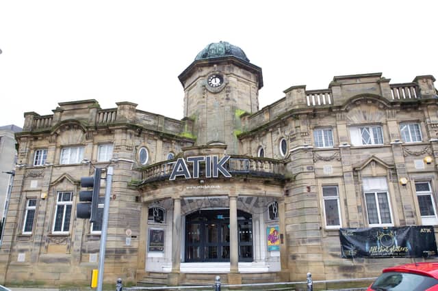 The former Atik Nightclub, now New Beginnings in Halifax town centre used to be a cinema. It is thought to be haunted by the ghost of a projectionist who burned to death during a horror film showing 70 years ago.