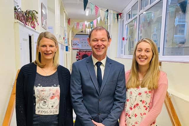 Tracy Southernwood (Assistant Head), Robert Cook (Headteacher) and Melissa Porter (Assistant Head)