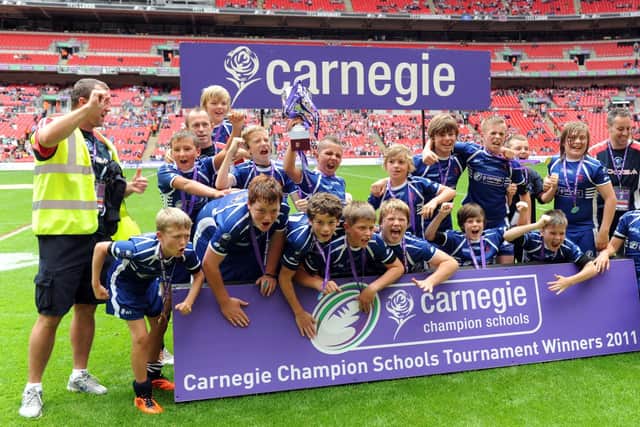 Brooksbank School after winning their Carnegie Champion Schools Year 7 Boys Final at Wembley in 2011