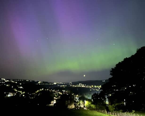 The Northern Lights over Calderdale last night taken by Fiona O'Brien - Pictured Images