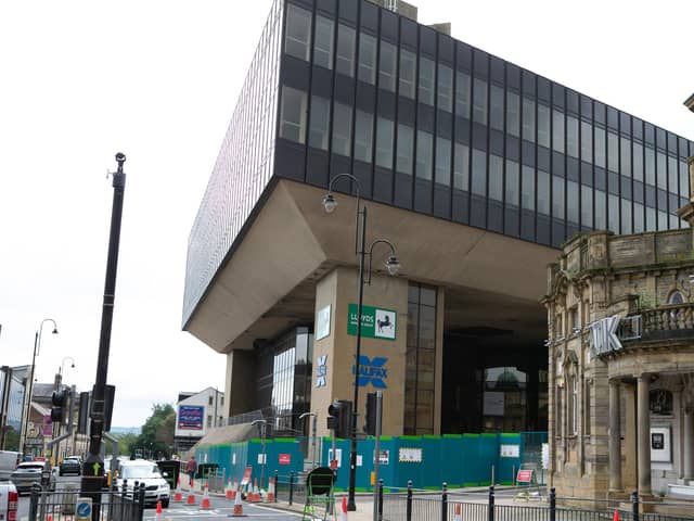 Work is going on at Lloyds Banking Group's HQ in Halifax