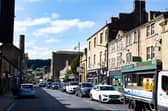 Traffic on Wharf Street, Sowerby Bridge.