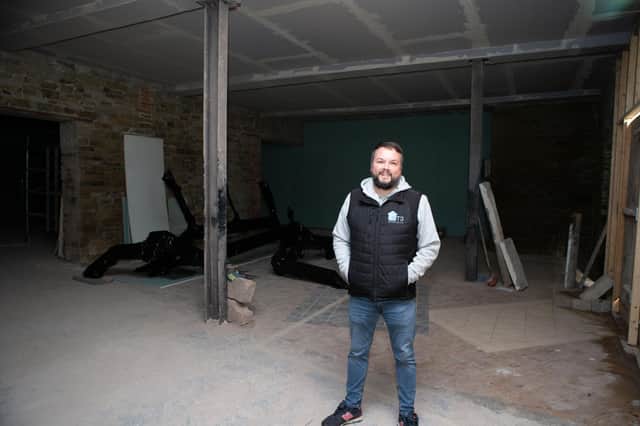 Developer Shane Gough inside the Tannery, a new development in Northowram