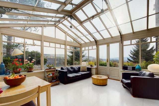 The orangery is a real showcasing factor to this property boasting traditional timber framed windows to two elevations, overlooking the Calder Valley.